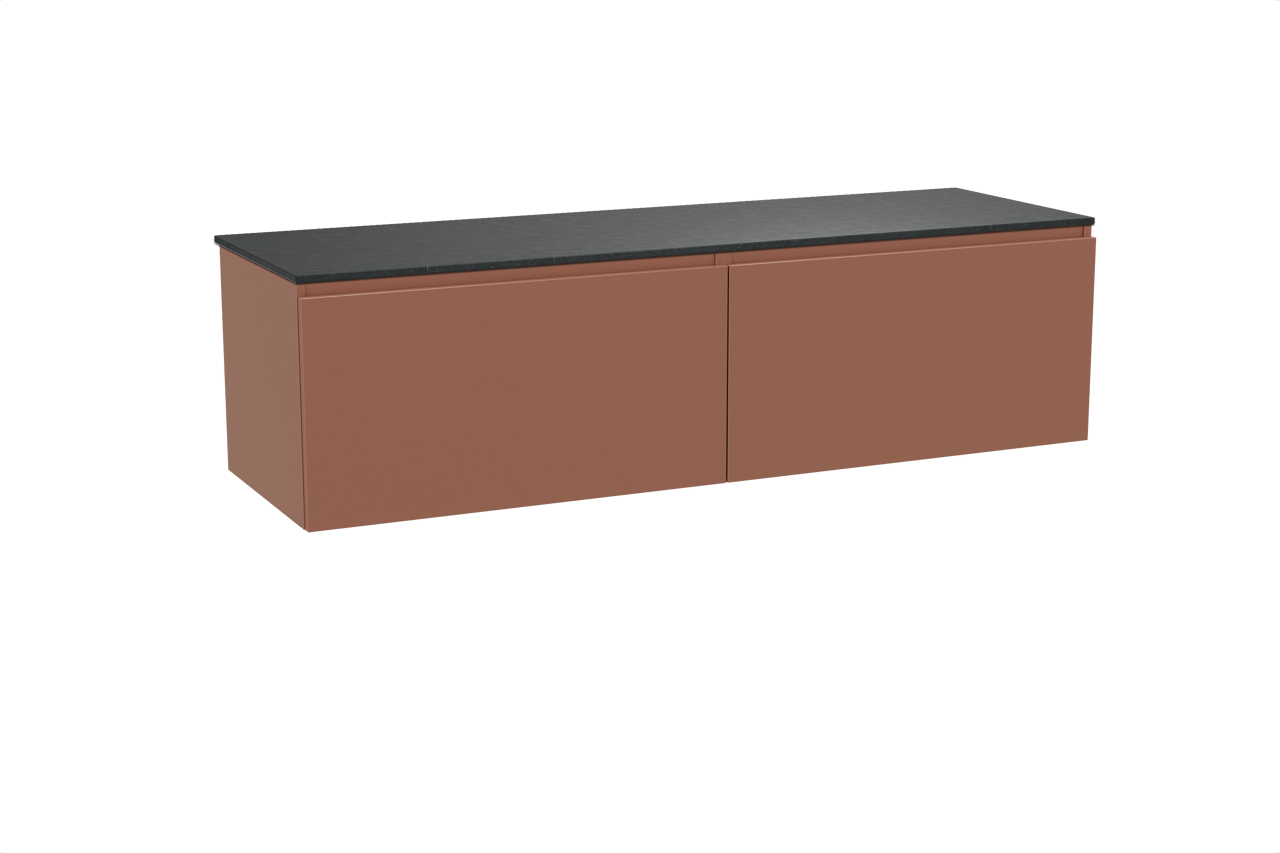 Balmani Sfera Badmöbel Set mit Stretto Waschtischplatte für Aufsatzwaschbecken