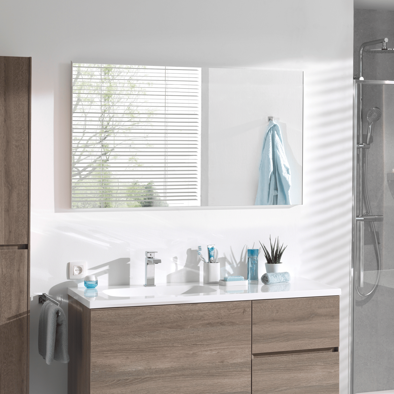 Storke Mamba rechthoekig badkamerspiegel 100 x 72 cm