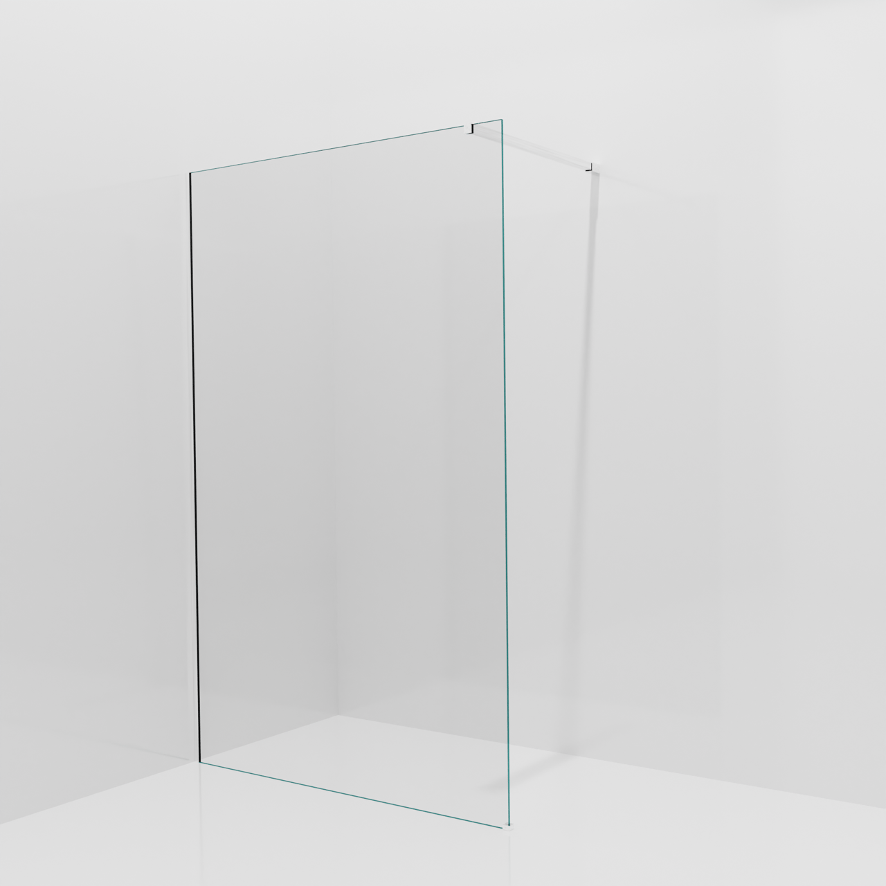 Balmani Modular inloopdouche: 130 x 200 cm, Helder glas met coating, Glanzend chroom profielen