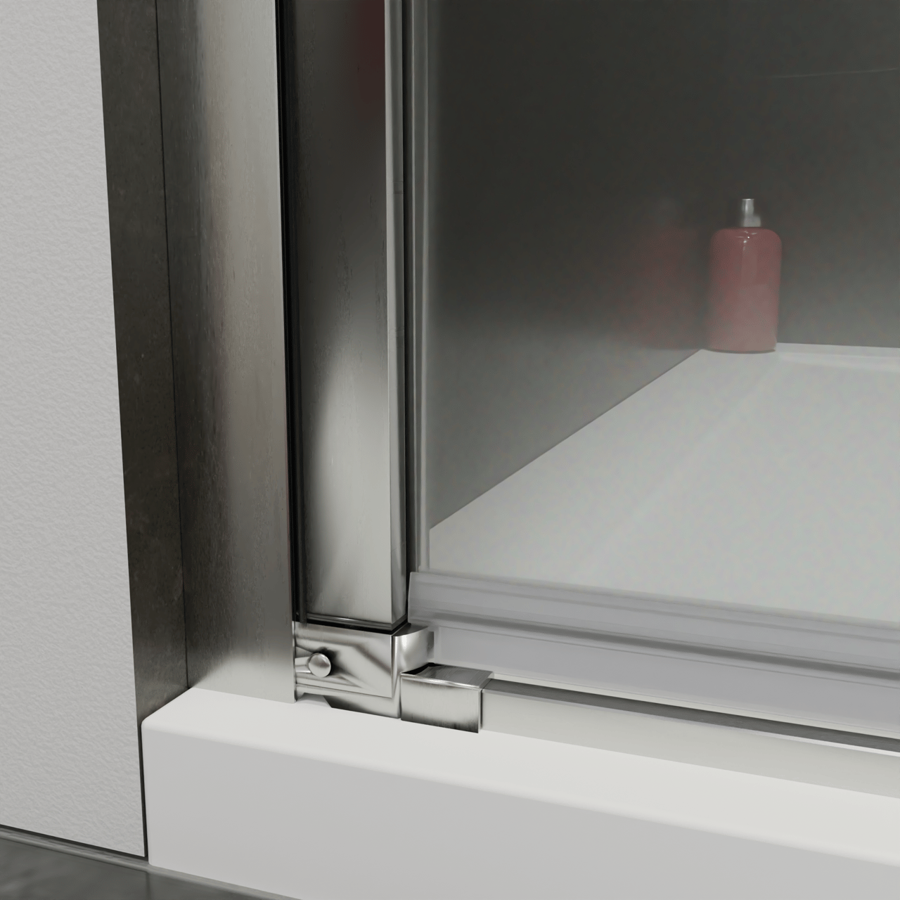 Luca Varess Kuresa douche draaideur 85 x 200 cm helder glas glans chroom profiel