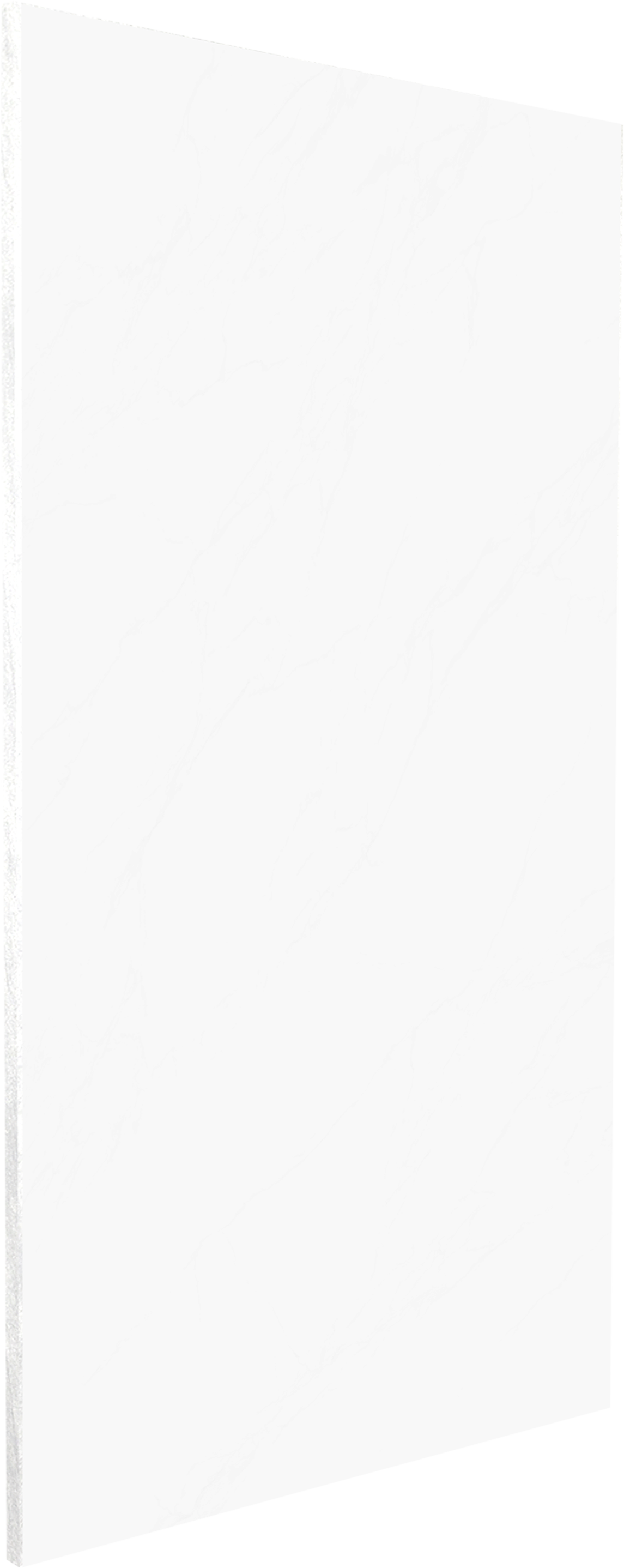 Balmani Piatto Duschrückwand: 140 x 220 cm, Solid Surface, Weiß matt