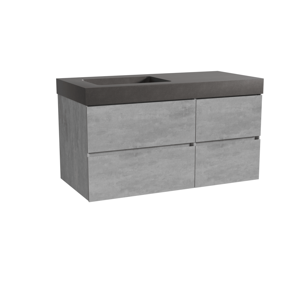 Storke Edge badkamermeubel met Scuro High wastafel