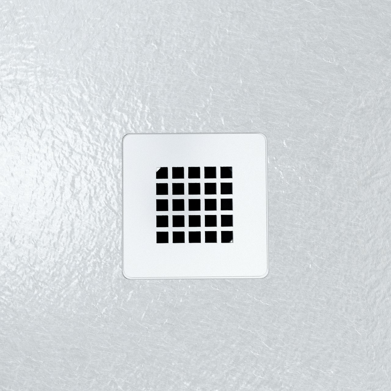 Balmani Vega douchebak 160 x 80 cm composietmarmer lichtgrijs leisteenstructuur