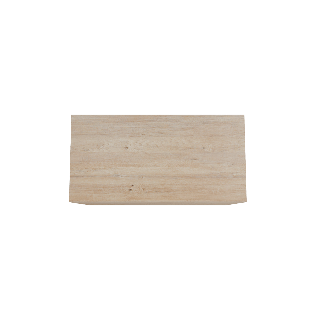 Storke Edge freistehendes Möbelstück Set: 105 x 52 cm, Rohe Eiche, mit Panton Einzel Waschtischplatte, Melamin Rohe Eiche