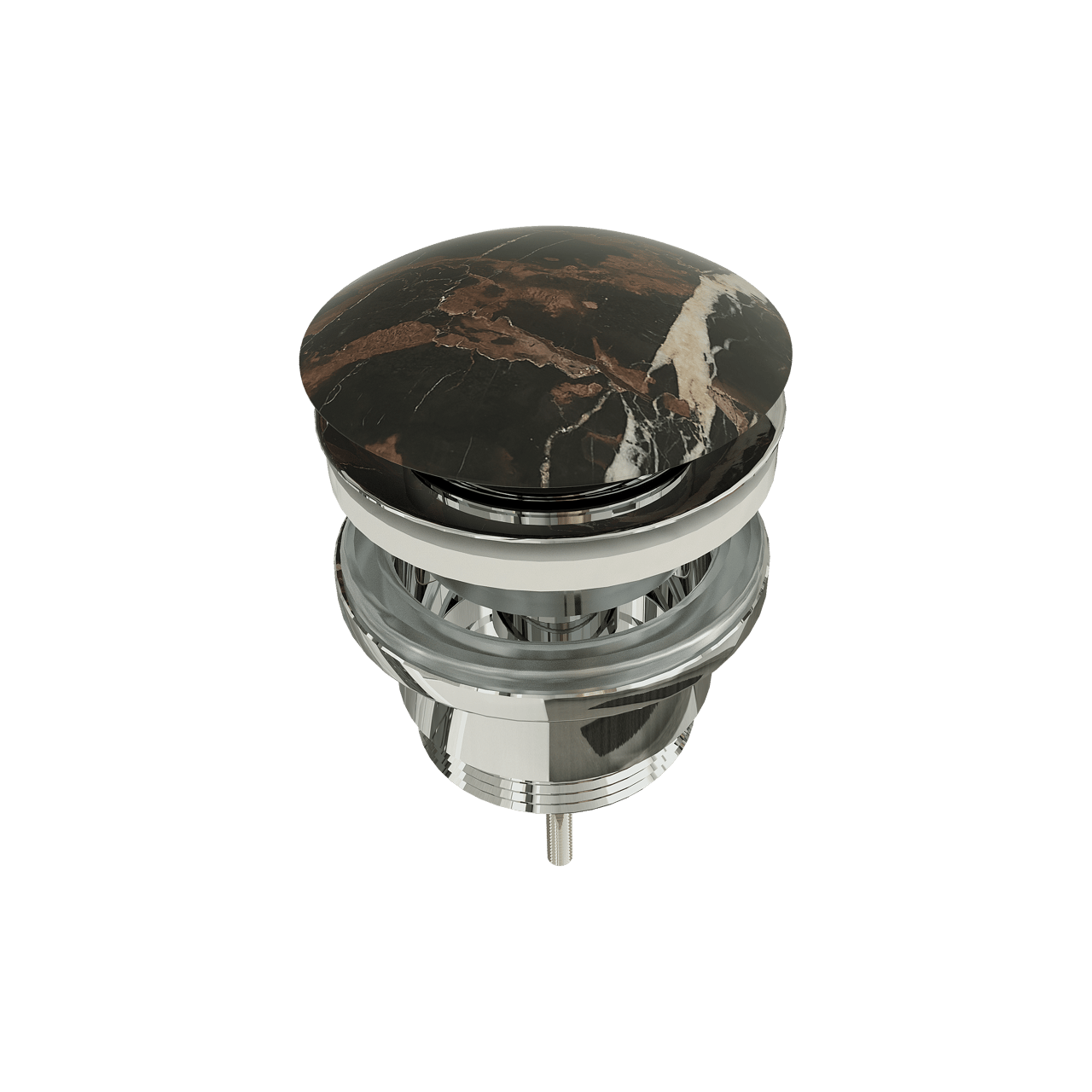 Balmani Click Curved crepine afsluitbaar Portoro Gold