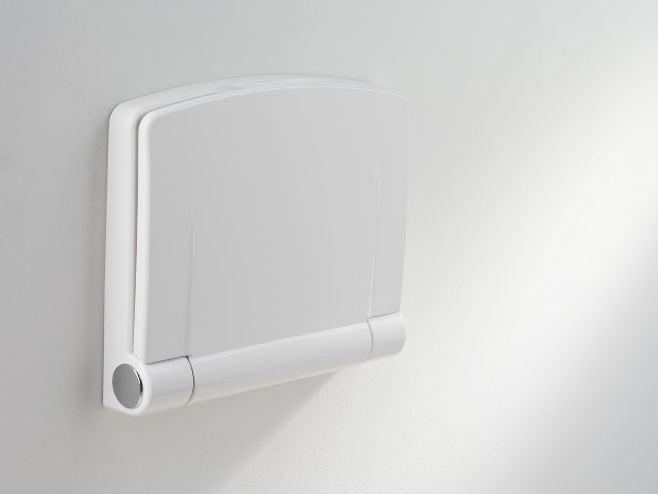 Luca Varess Comfort Duschhocker, weiß, 38 x 32 cm