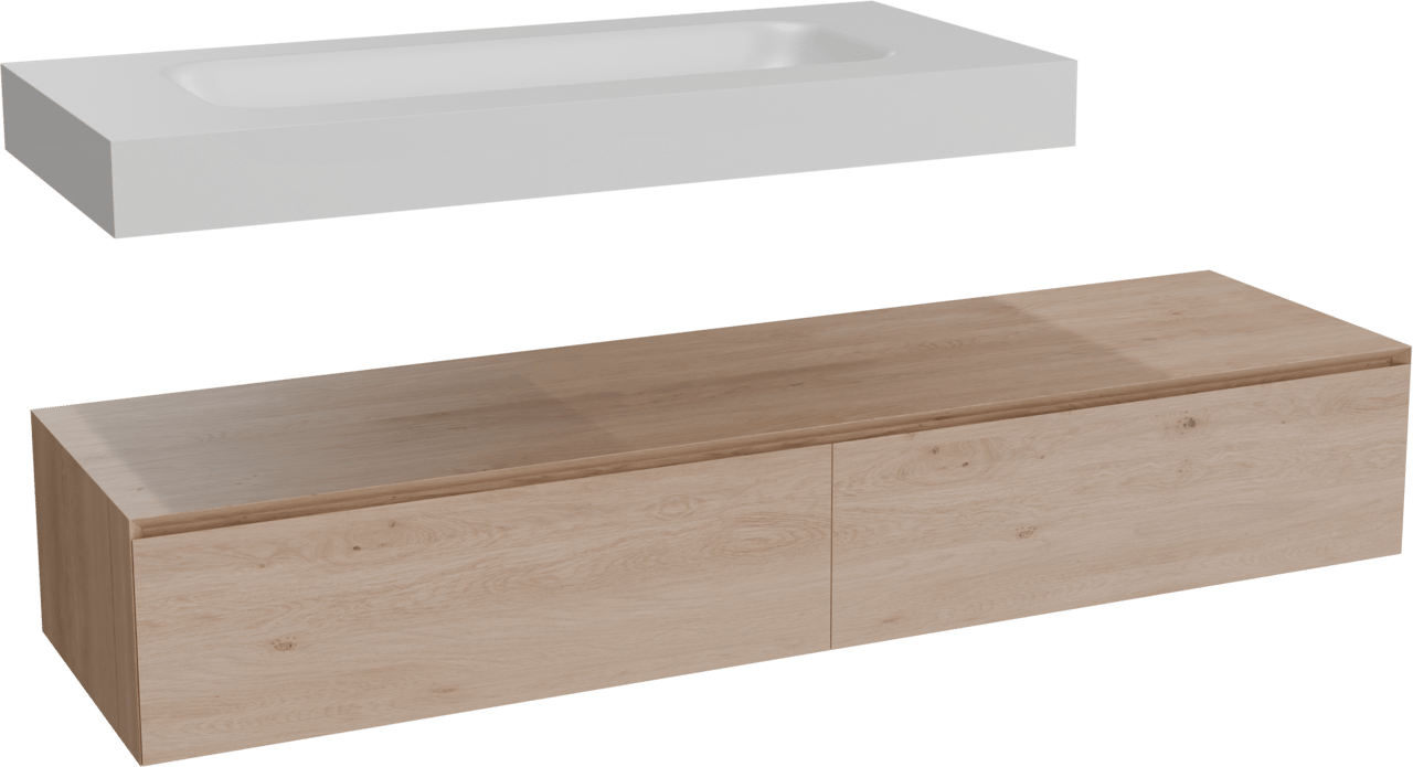 Balmani Mitra Elements meuble salle de bains avec lavabo Arcato