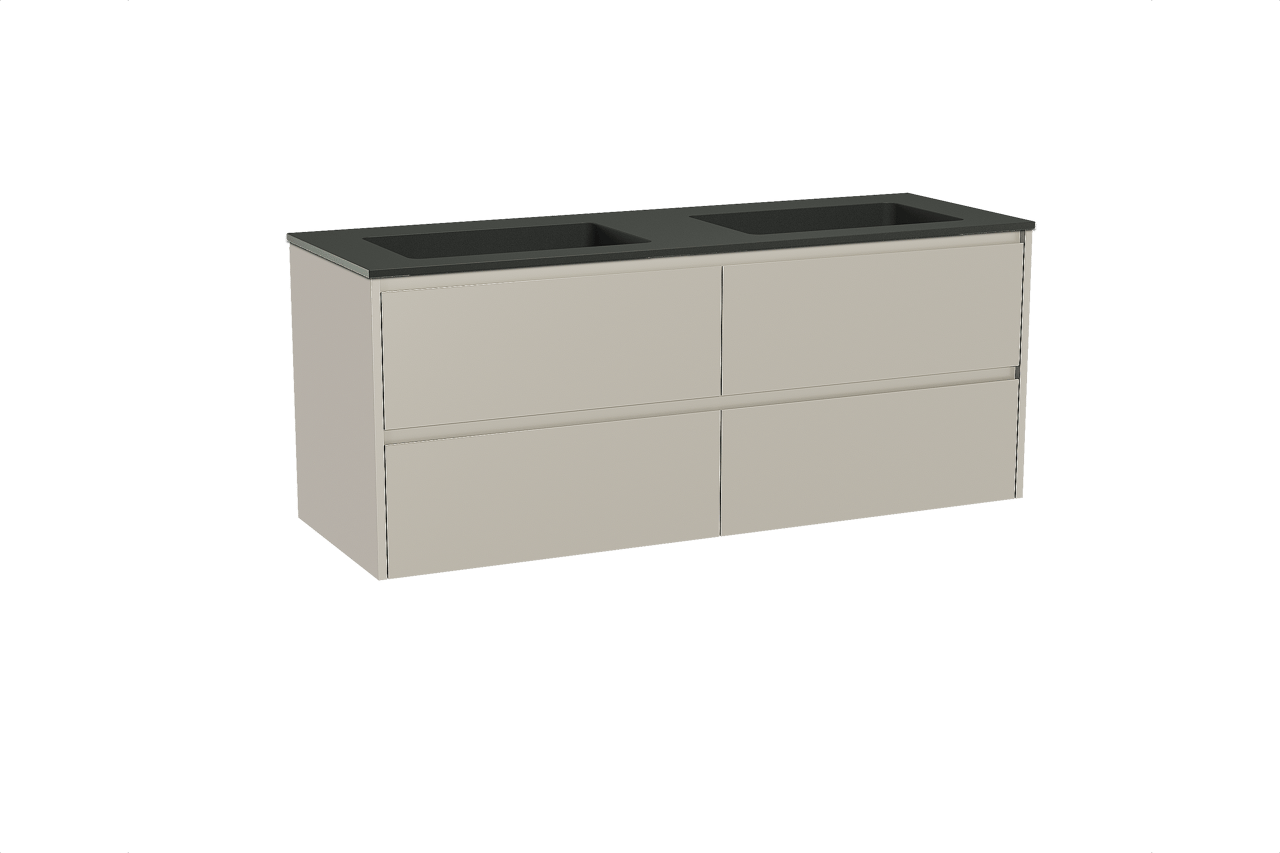 Storke Seda Badmöbel Set mit Scuro Waschtisch