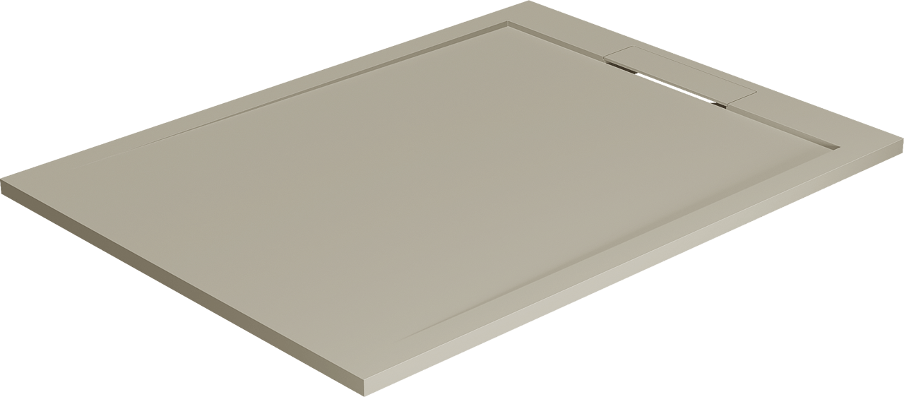 Balmani Andes douchebak 120 x 90 cm top solid zijdegrijs