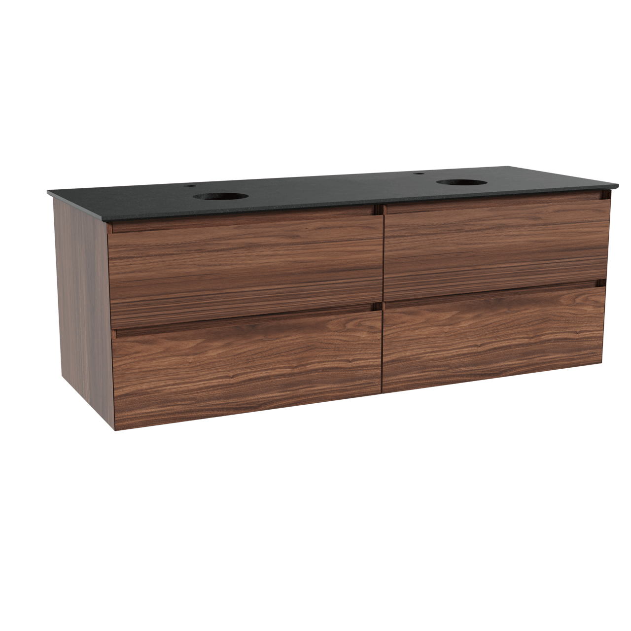 Balmani Mitra Badmöbel Set mit Facetta Waschtischplatte für Aufsatzwaschbecken