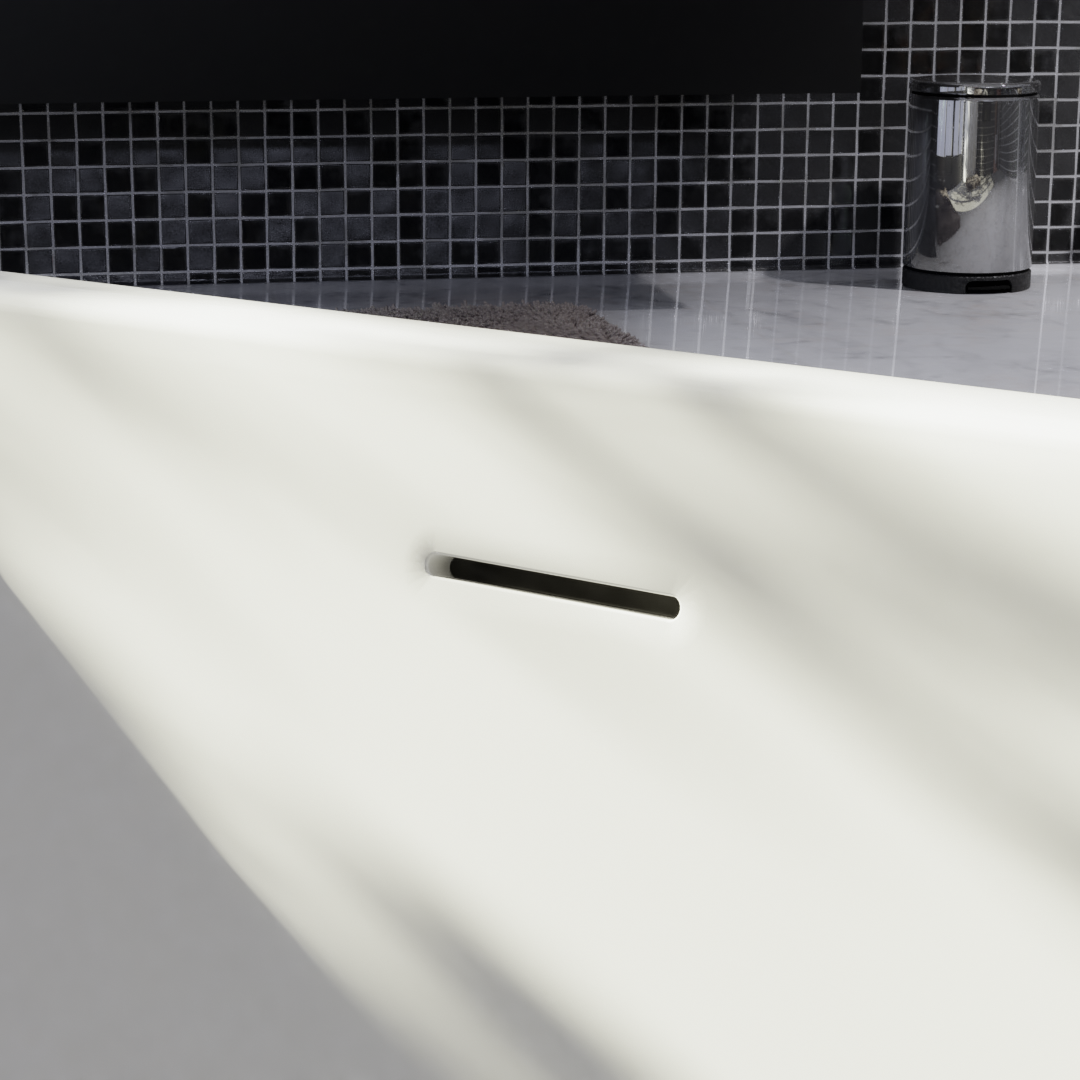 Luca Varess Idol baignoire d'angle gauche ou droite double 135 x 135 cm acrylique blanc mat