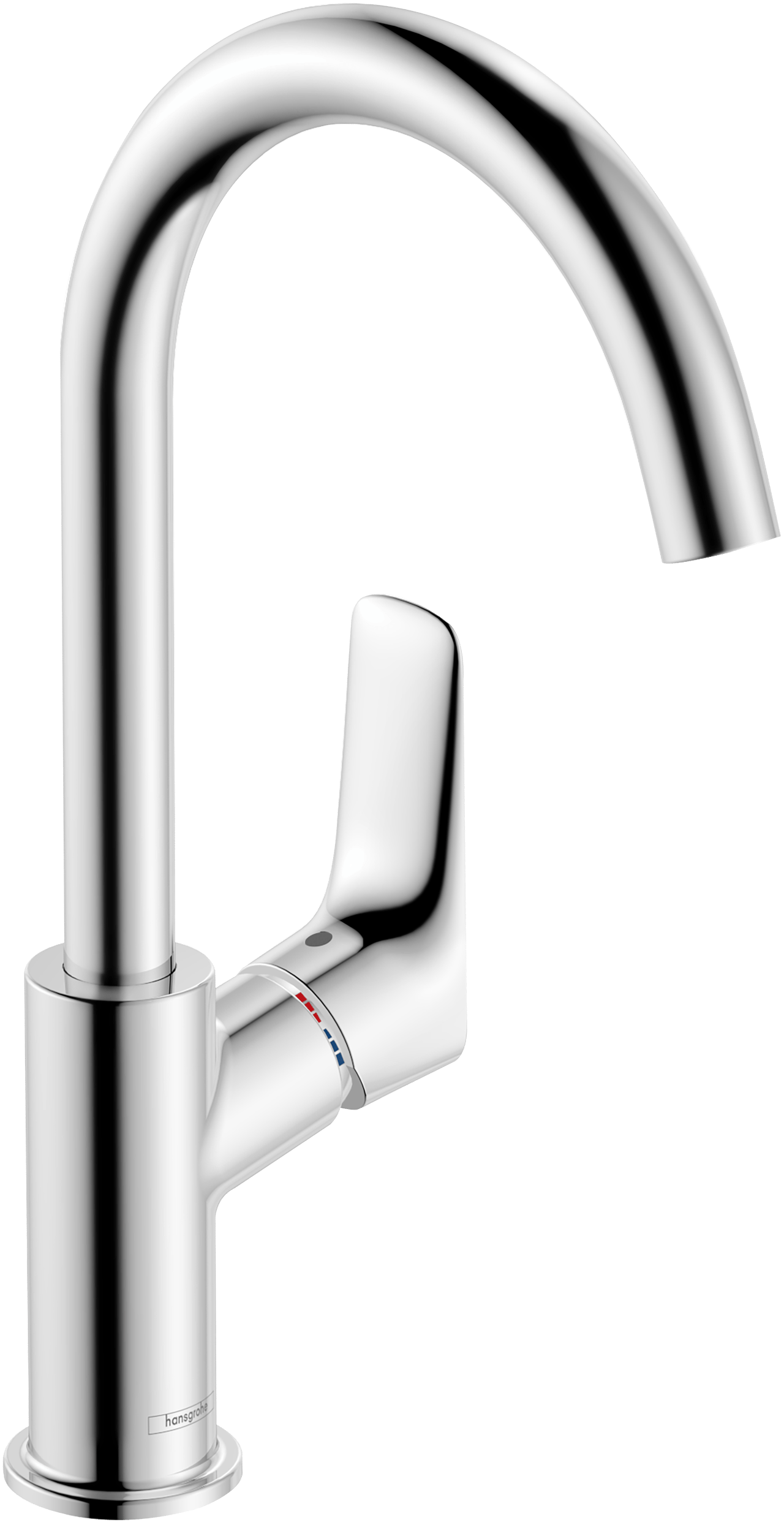 Hansgrohe Logis 210 verhoogde wastafelkraan Glanzend Chroom