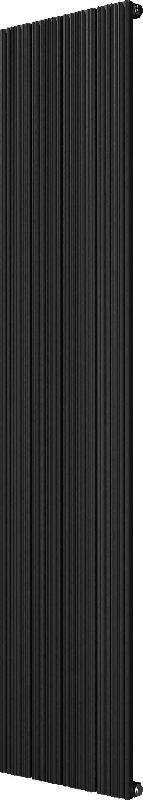 Vipera Mares enkele handdoekradiator 37,5 x 180 cm centrale verwarming mat zwart zij- en middenaansluiting 1085W