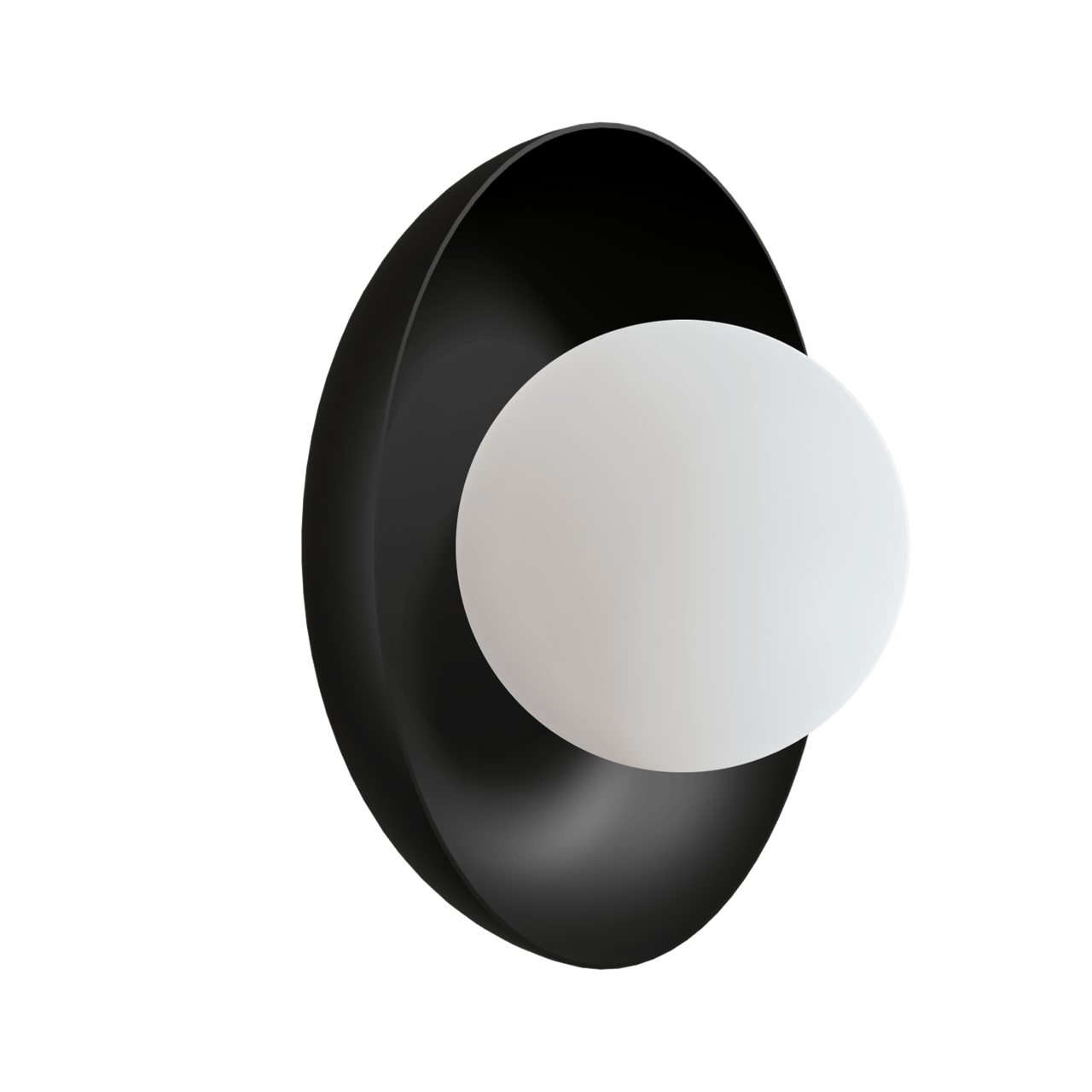 Balmani Pelota Bowl small LED Spiegelbeleuchtung: 16 cm, Schwarz