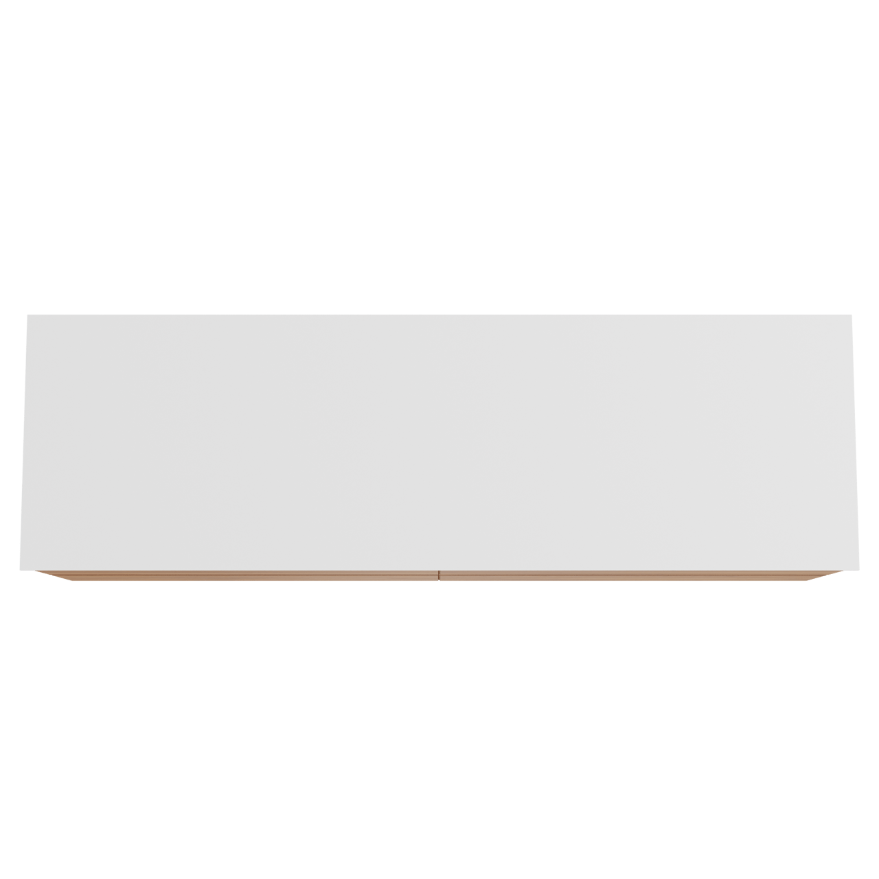 Balmani Mitra meuble salle de bains suspendu 180 x 55 cm teck avec Stretto tablette simple ou double en solid surface blanc mat