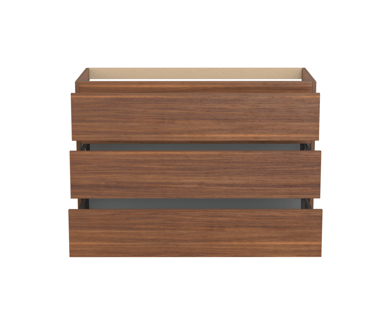 Balmani Lucida staand wastafelonderkast 120 x 55 cm Amerikaanse notelaar 3 lades