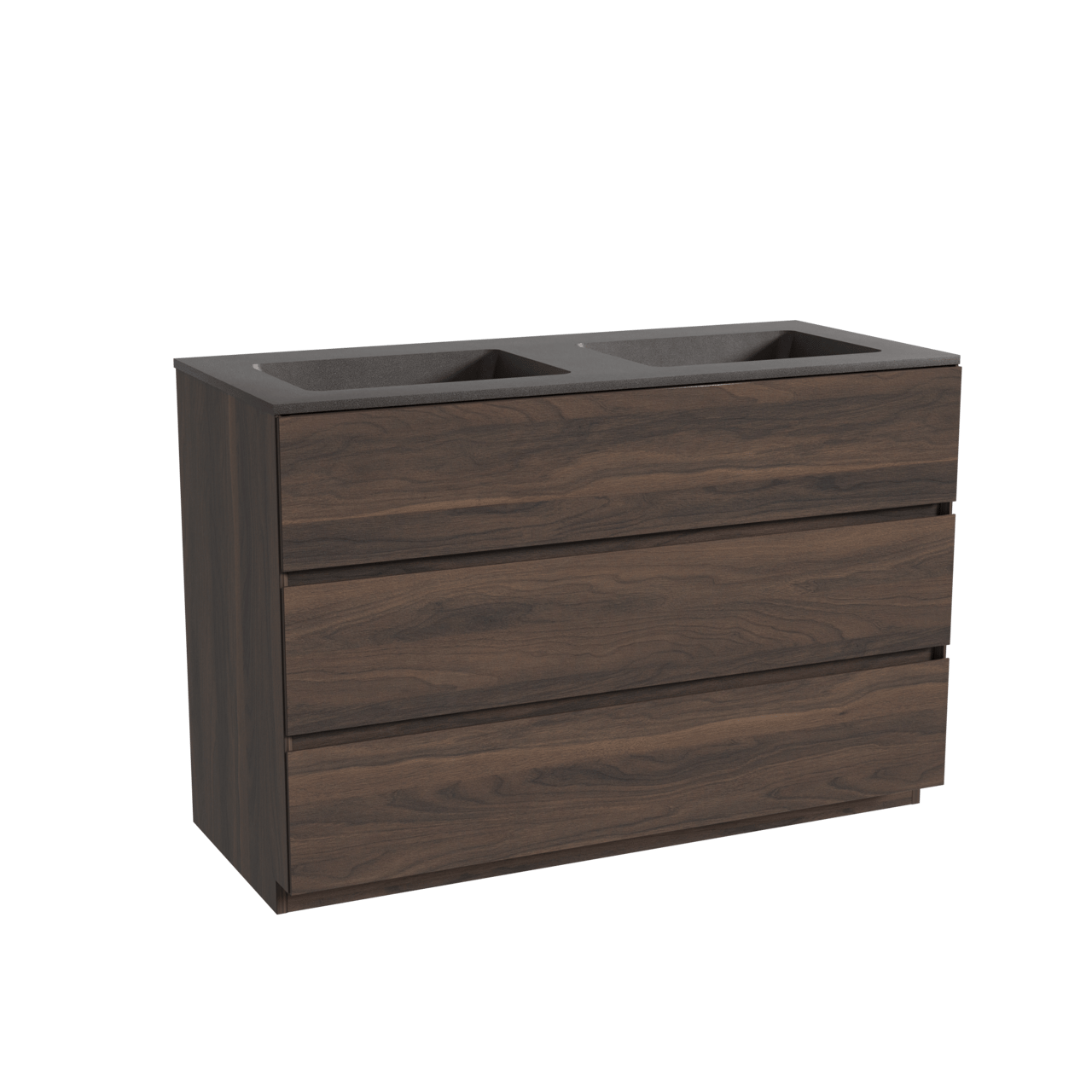 Storke Edge meuble salle de bains avec plan vasque Scuro