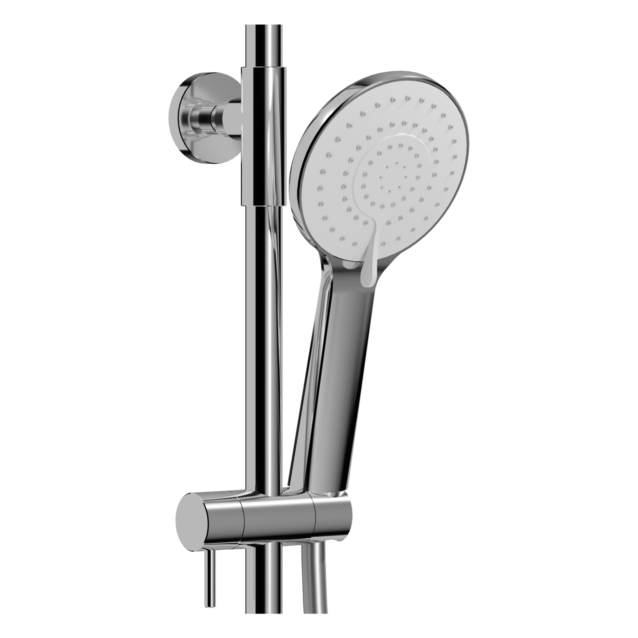 Linie Neptunus Regendusche Duschsystem mit Thermostatbatterie: Wandmontage, Chrom
