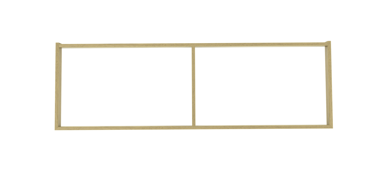 Balmani Lucida Sockel für Bad-Unterschrank, Eiche verwittert, 150 x 55 cm