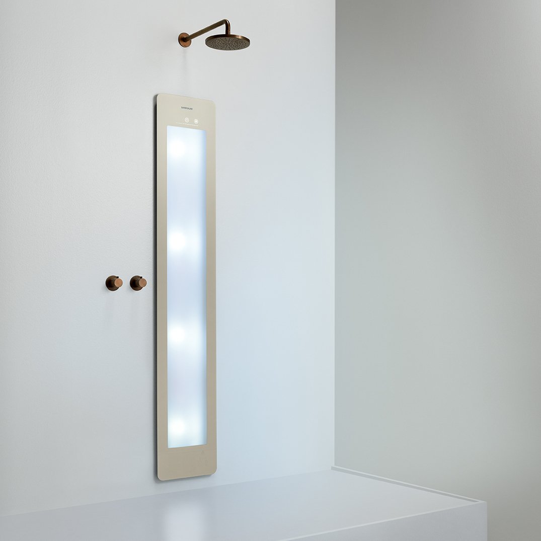 Sunshower Plus L Infrarood en UV Inbouw sand white