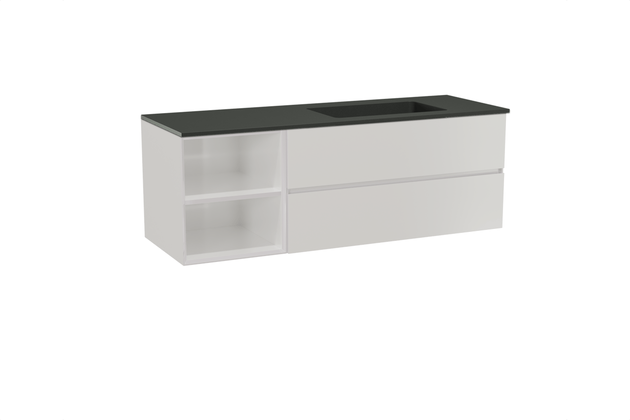 Storke Edge meuble salle de bains avec plan vasque Scuro