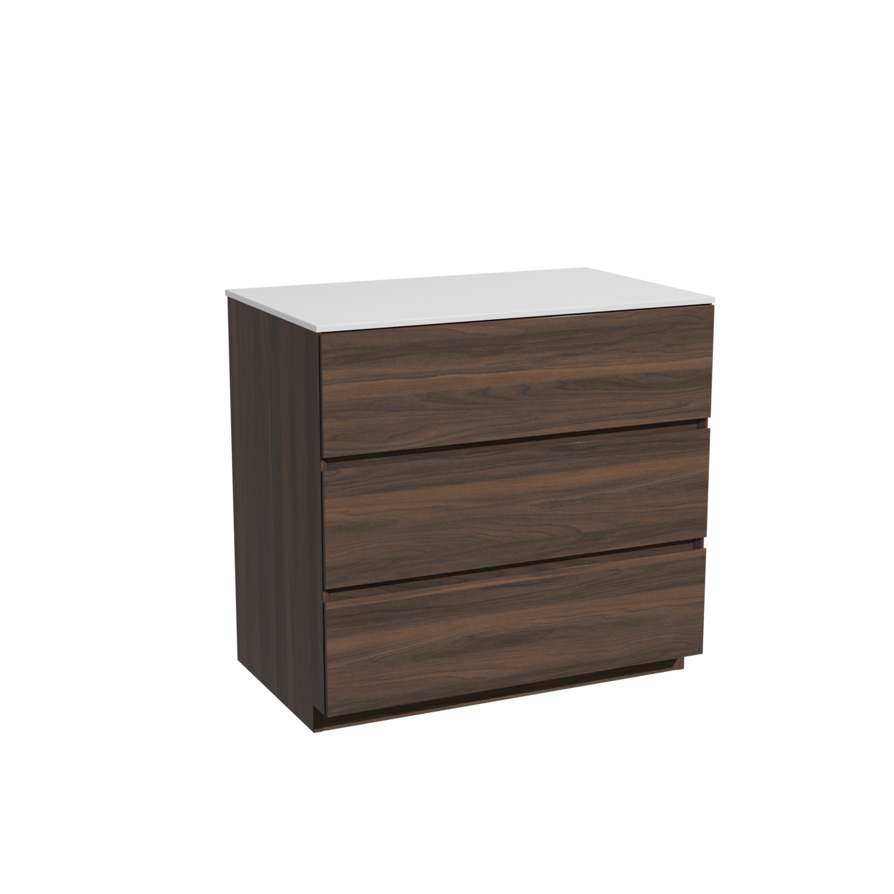 Storke Edge Badmöbel Set mit Tavola Waschtischplatte für Aufsatzwaschbecken