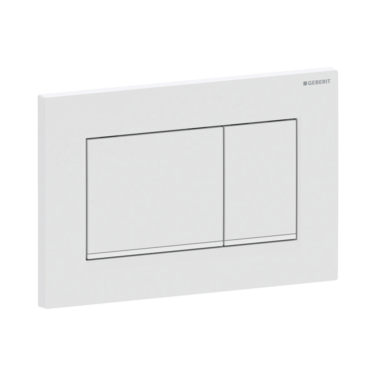 Sigma20 hoekig bedieningspaneel mat wit/glanzend wit voor Sigma UP320 of UP720 inbouwreservoir