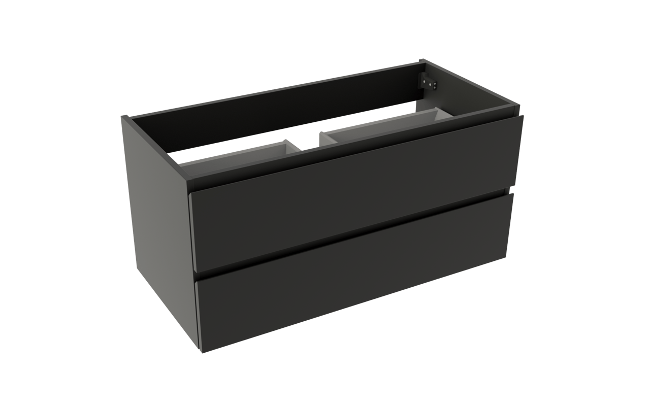 Storke Delta cabinet 2 dr 100x48x48cm 1U mat black