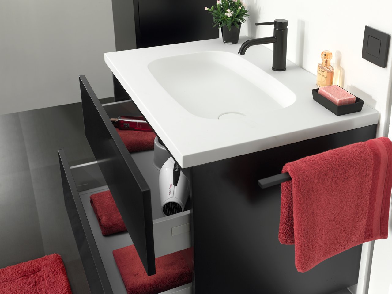 Storke Precioza vasque simple marbre composite mat 75 x 52 cm