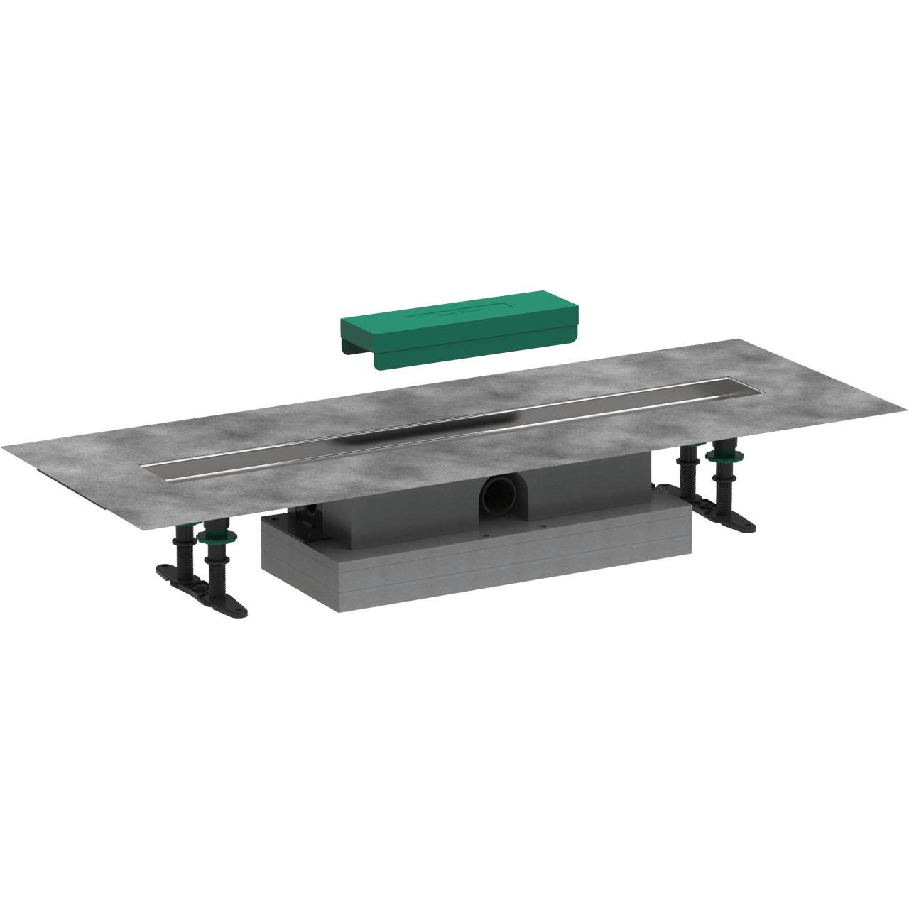 Hansgrohe uBox Flat installatieset voor douchegoten 70cm voor Raindrain Match of Rock