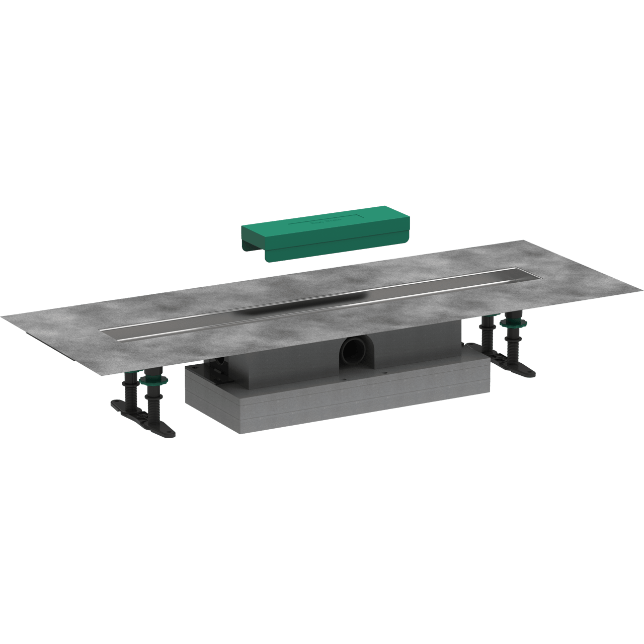 Hansgrohe uBox Flat Installationset für Duschrinne 70cm Für Raindrain Match ou Rock