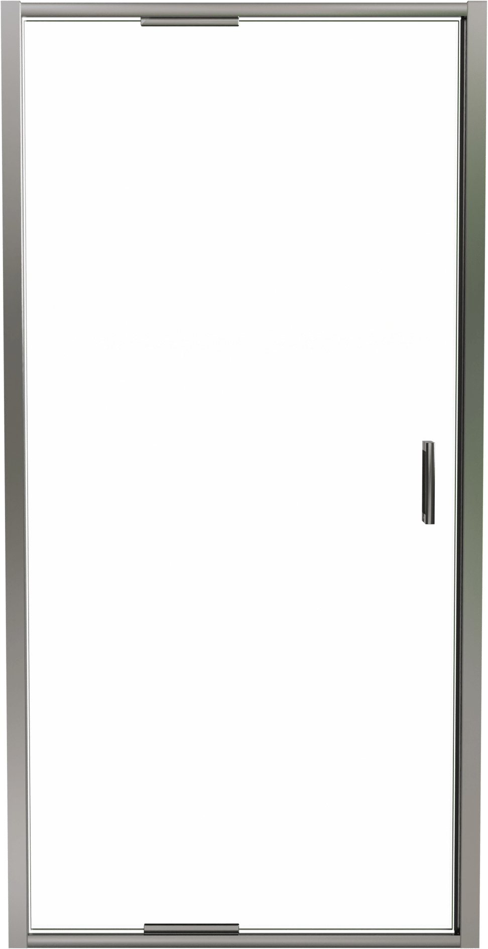 Luca Varess Vidor In Dusche Drehtür 100 cm x 190 cm Klarglas glänzend Chrom Profil