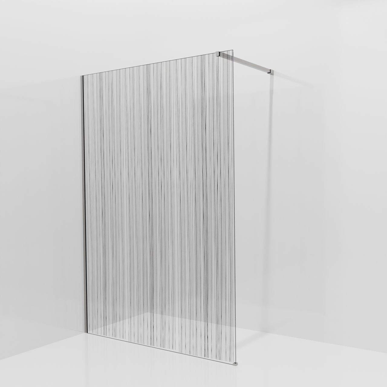 Balmani Modular inloopdouche: 140 x 200 cm, Mikado, Brushed Inox profielen