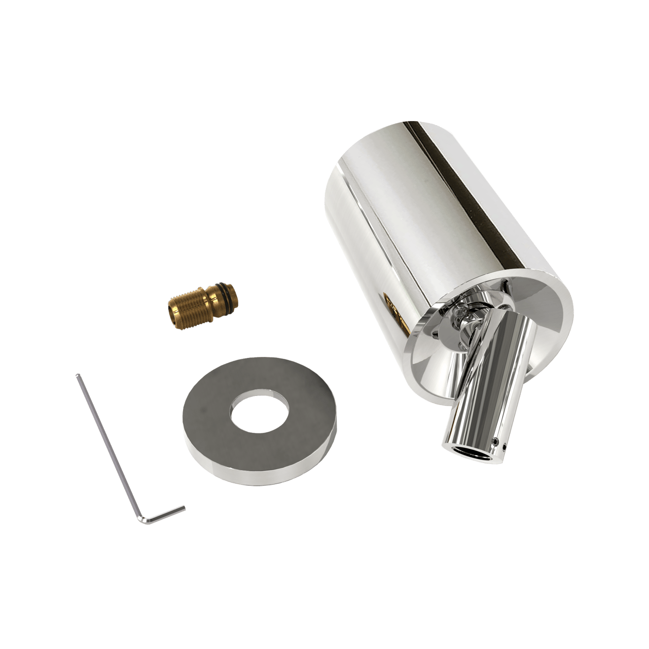 Blaufoss Luxor 90 Tête de douche rond 14 x 9 cm avec support mural chrome