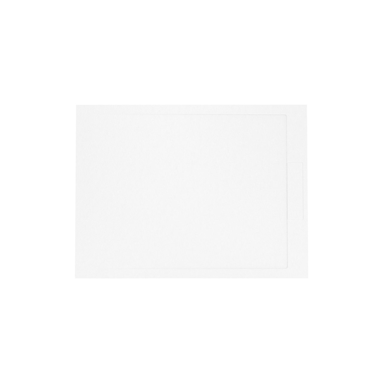 Balmani Indus douchebak 120 x 90 cm composietmarmer mat wit leisteenstructuur