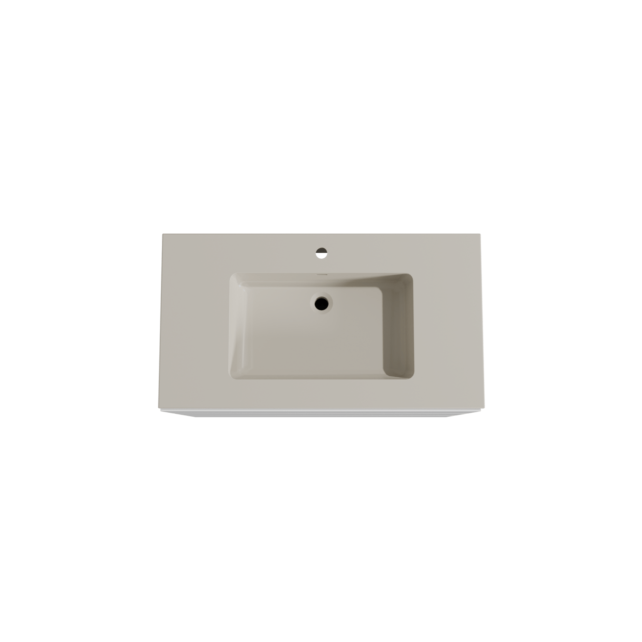 Storke Edge freistehendes Möbelstück Set: 95 x 52 cm, Weiß glänzend, mit Diva Einzelwaschtisch, Top Solid Seidengrau