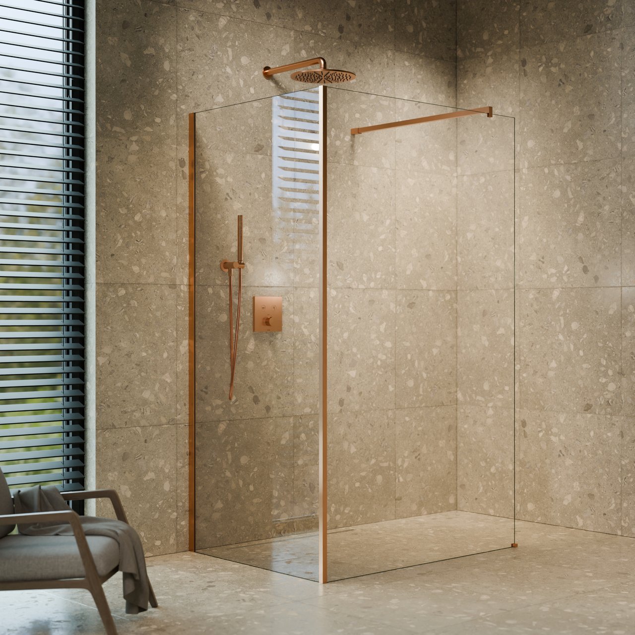Balmani Modular hoekprofiel 200 cm brushed rosegold