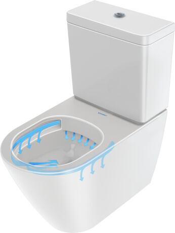 Duravit D-Neo wc à poser blanc brillant sans rebord