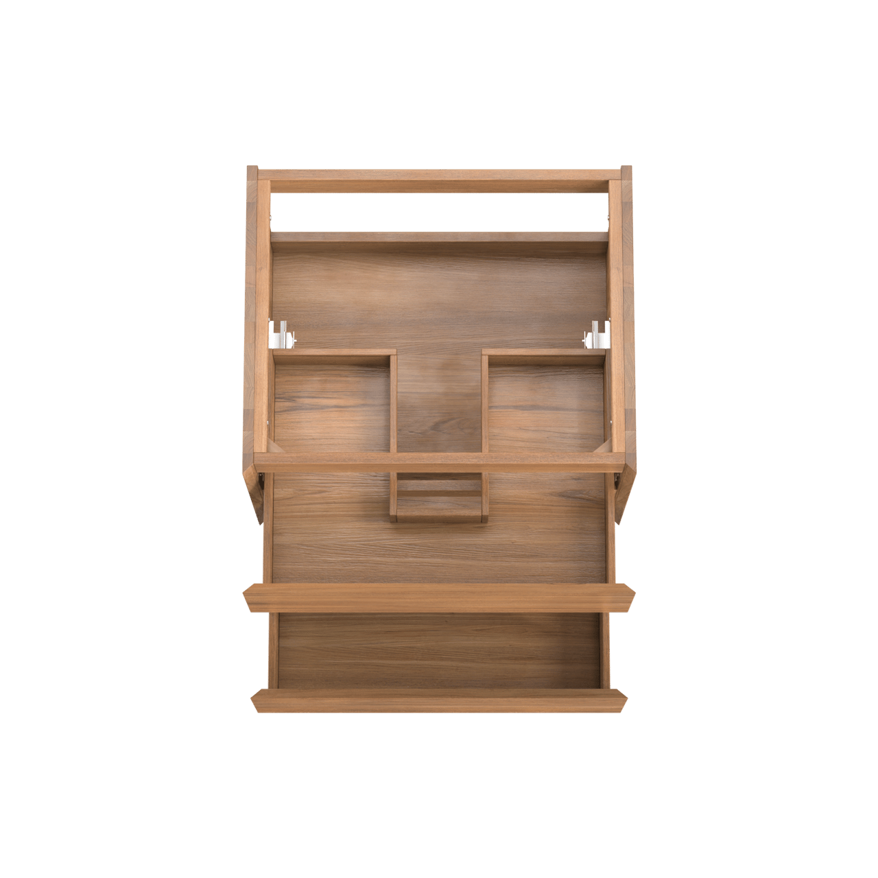 Balmani Mitra meuble sous-lavabo suspendu 67,5 x 55 cm teck 2 tiroirs