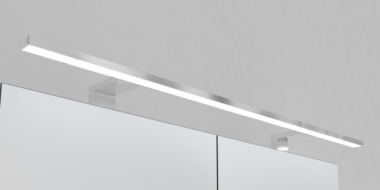 Luca Varess Cubico LED luminaire 80 cm chrome, 4000K