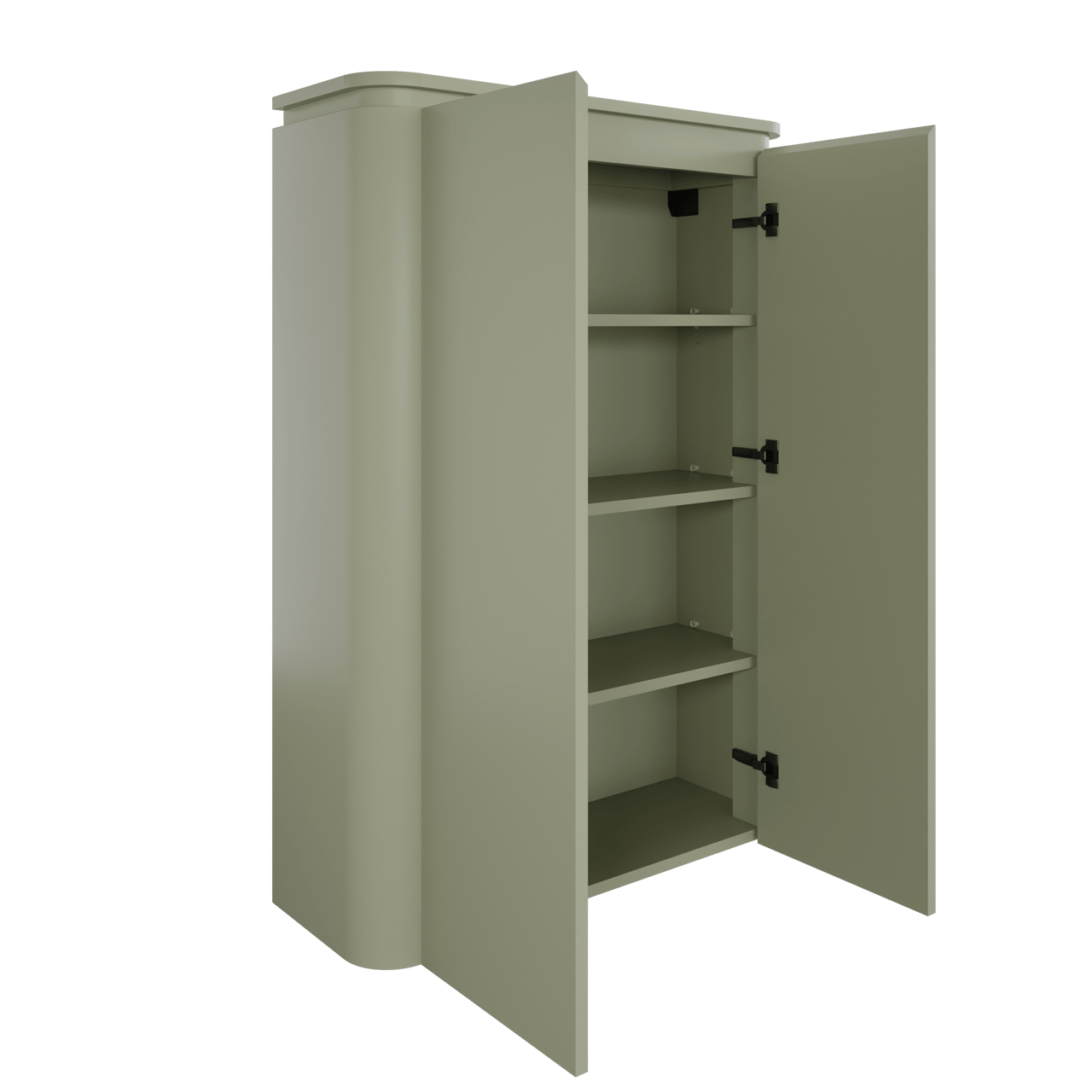 Balmani Moon hängender Säulenschrank salbei grün 90 x 32 x 130 cm