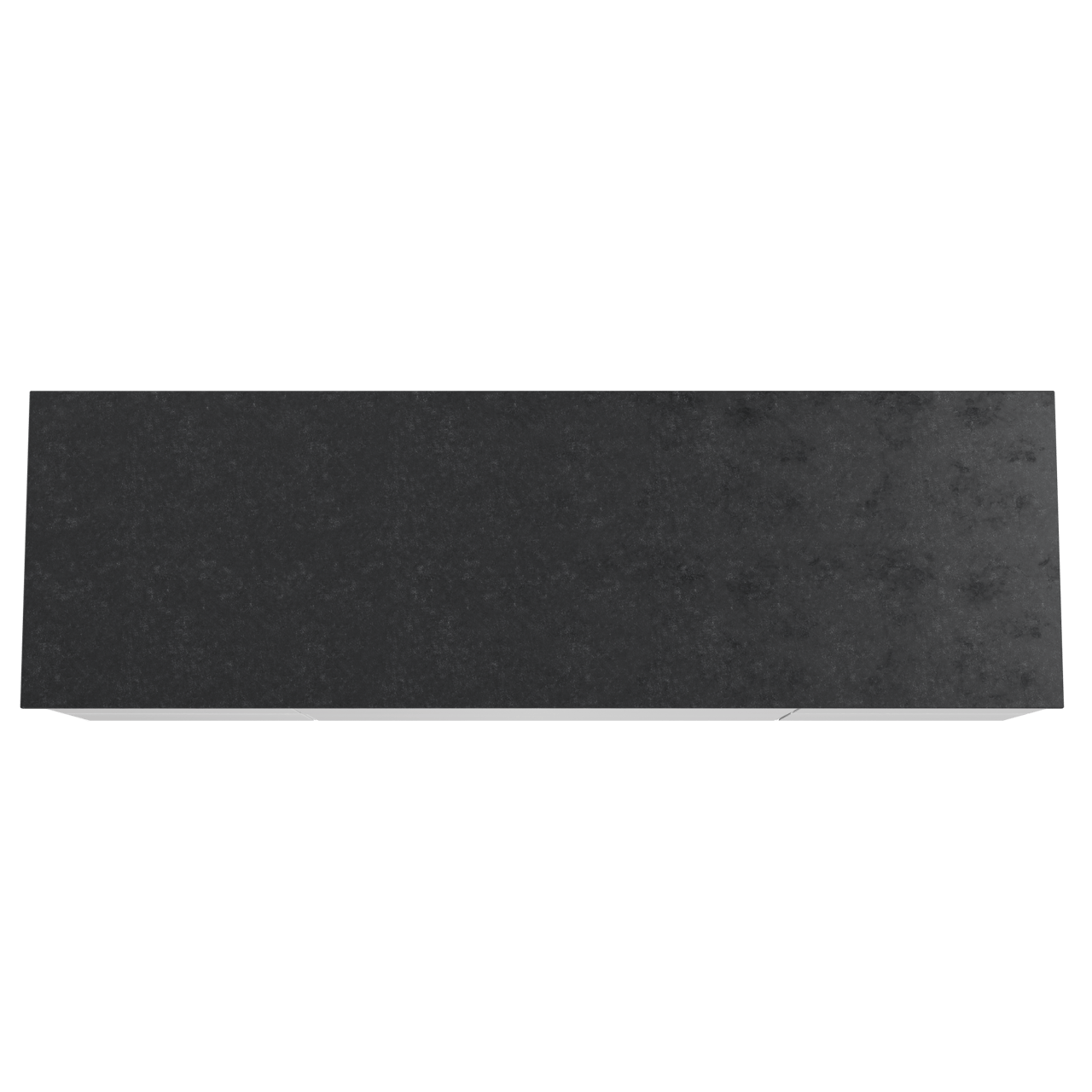 Balmani Mitra meuble salle de bains suspendu 180 x 55 cm blanc mat avec Stretto tablette simple ou double en granit noir