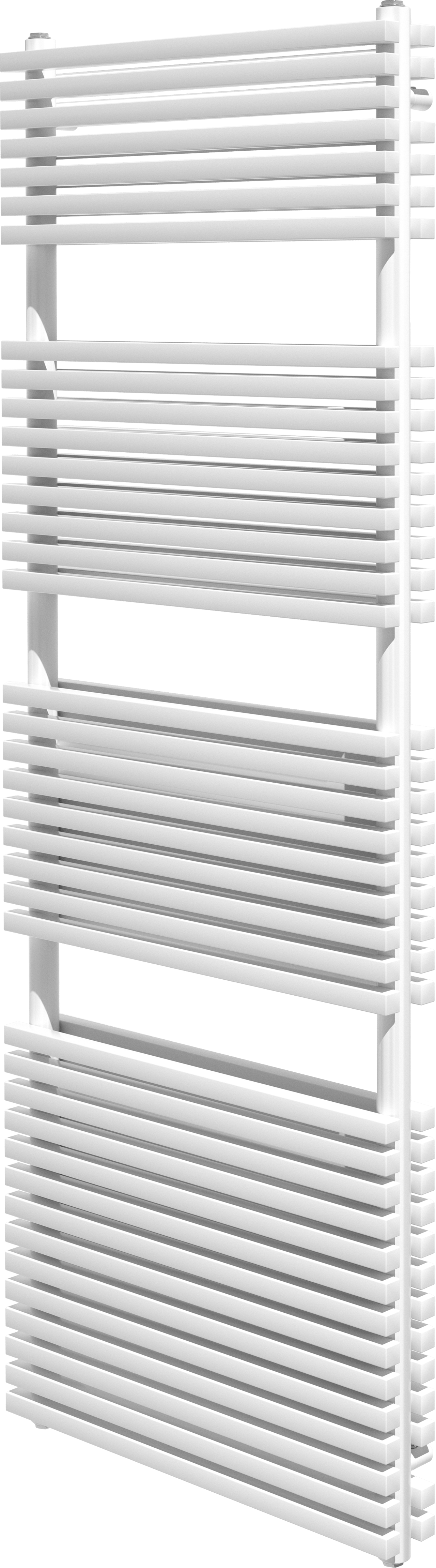 Vipera Vesuvio dubbele handdoekradiator 60 x 180 cm centrale verwarming mat wit zij- en middenaansluiting 2.175W