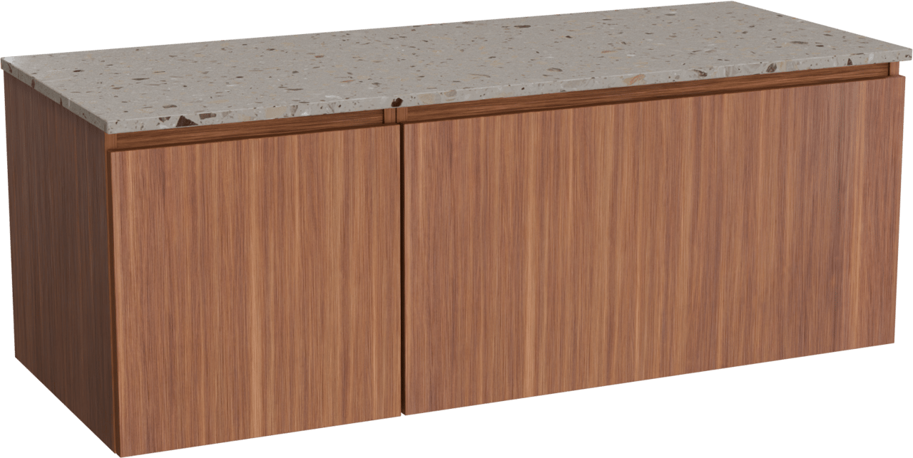 Balmani Sfera badkamermeubel met Stretto wastafelblad voor waskom(men)