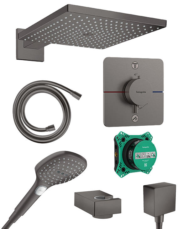 Hansgrohe Showerselect Comfort Q inbouw regendoucheset, inclusief inbouwelement