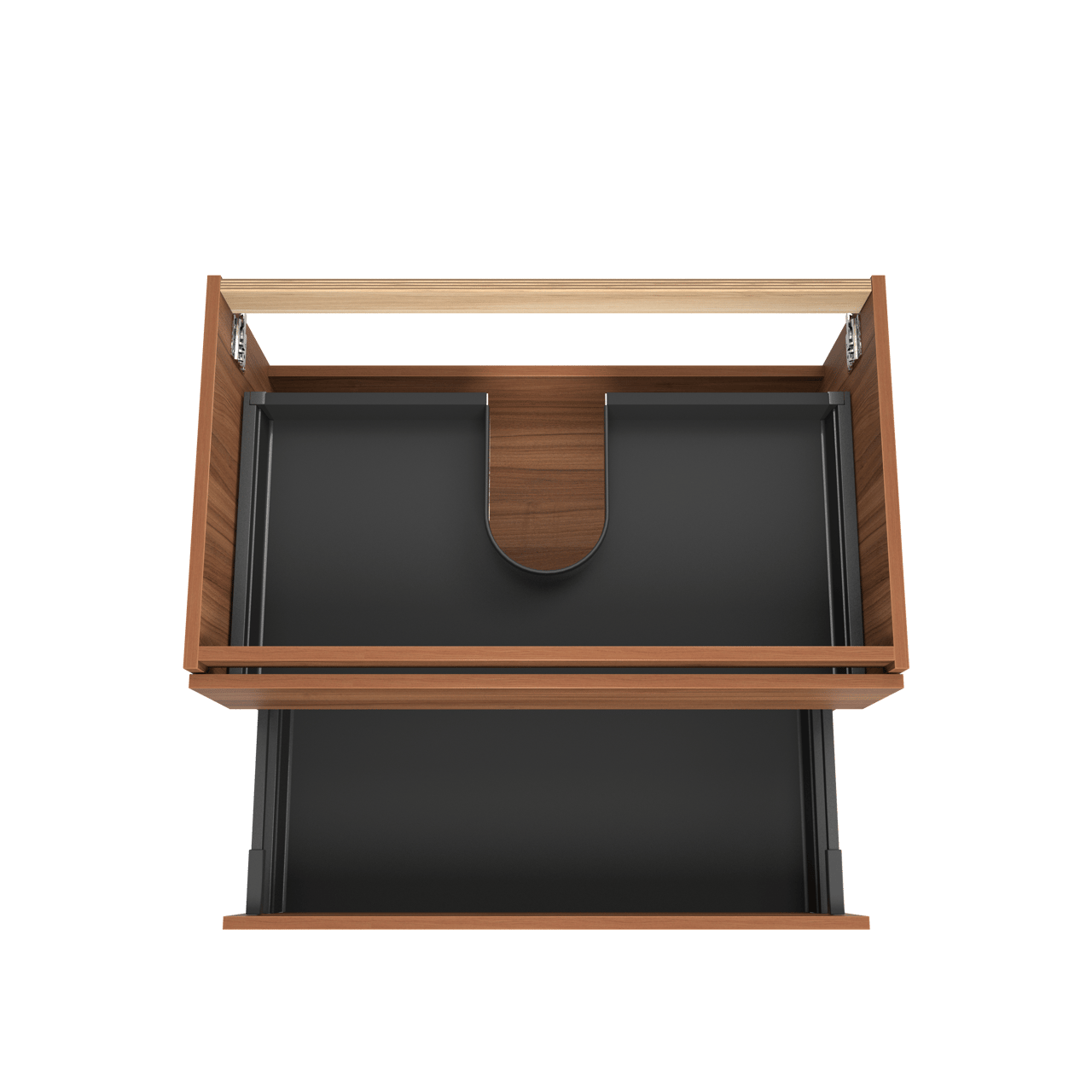 Balmani Lucida zwevende wastafelonderkast 90 x 55 cm notelaar 2 lades