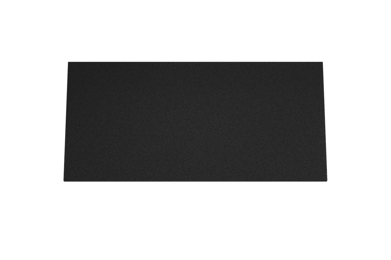 Storke Panton enkele wastafel mat zwarte gepoedercoate mdf 110 x 52 cm