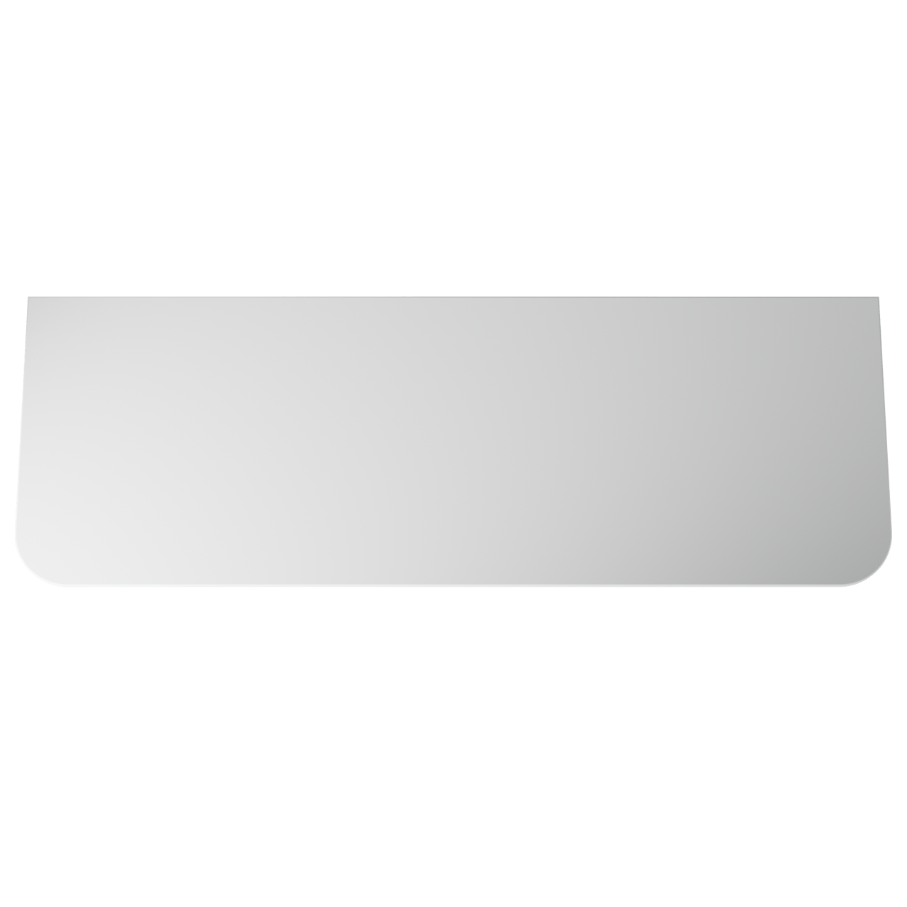 Balmani Moon tablette simple ou double Solid Surface blanc mat 160 x 55 cm