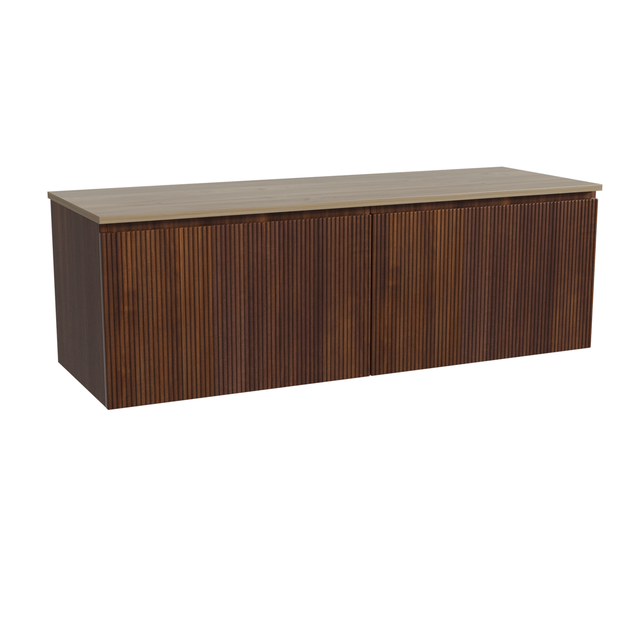 Storke Ribs badkamermeubel met Panton wastafelblad voor waskom(men)