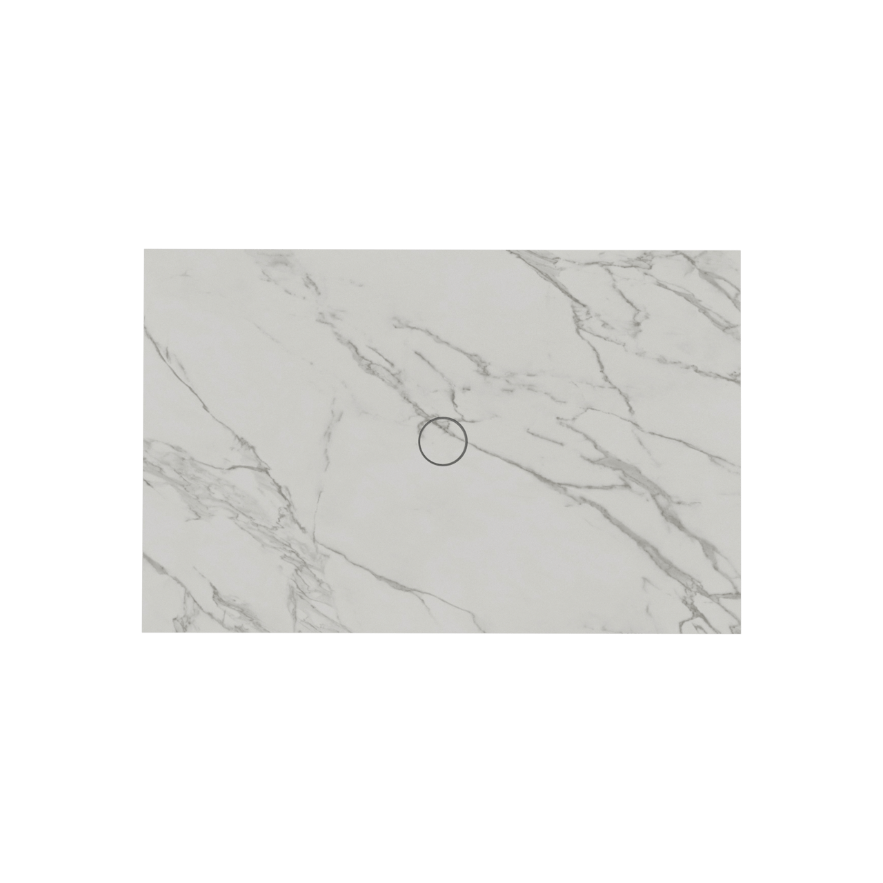 Balmani Studio Duschwanne: 140 x 90 cm, Keramik, Calacatta